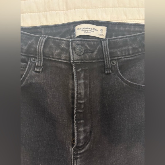 Abercrombie & Fitch Women's High Rise Super Skinny Jeans Sz 26 | 2 Regular - Picture 5 of 5